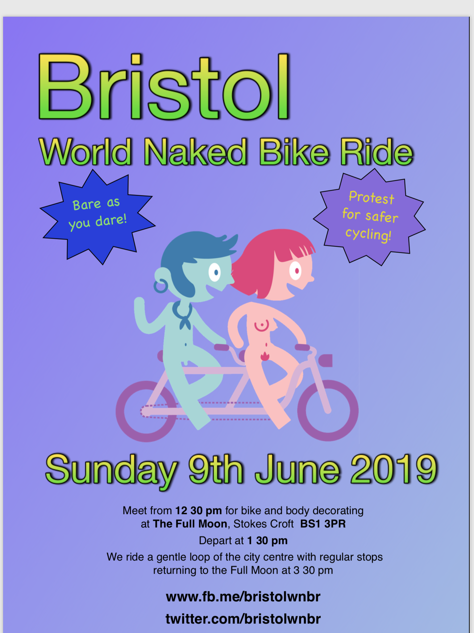 World Naked Bike Ride Bristol