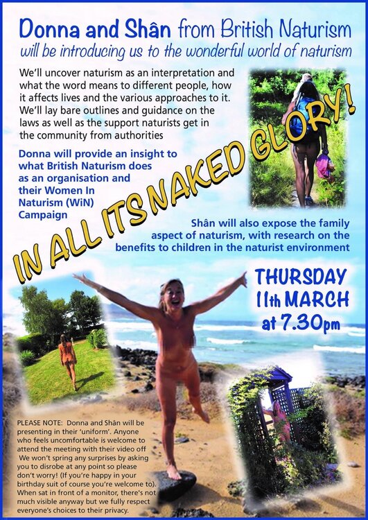 Online events - the week ahead - About BN - British Naturism
